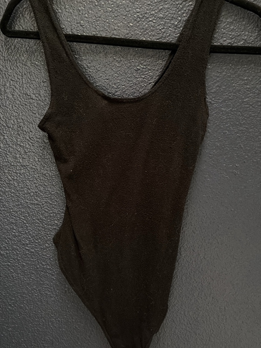 OZMA Black Scoop Neck Bodysuit